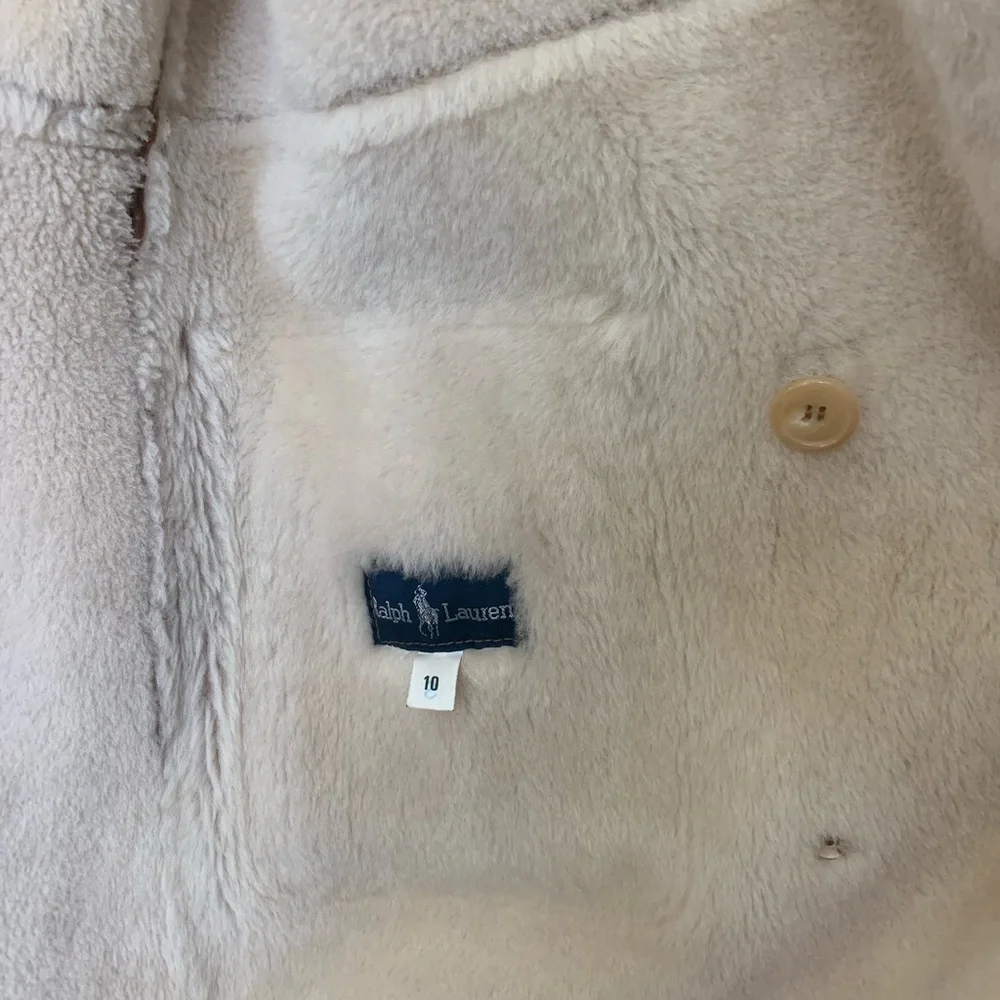 RARE Vintage Ralph Lauren Shearling Coat - Picture 10 of 15